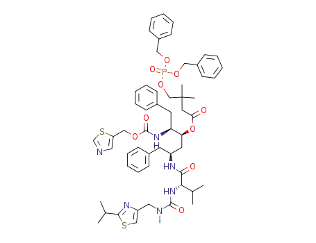 (1S,3S)-3-[(N-{[[(2-isopropyl-1,3-thiazol-4-yl)methyl](methyl)amino]carbonyl}-L-valyl)amino]-4-phenyl-1-((1S)-2-phenyl-1-{[(1,3-thiazol-5-ylmethoxy)carbonyl]amino}ethyl)butyl 4-[(di-tert-butoxyphosphoryl)oxy]-3,3-dimethylbutanoate