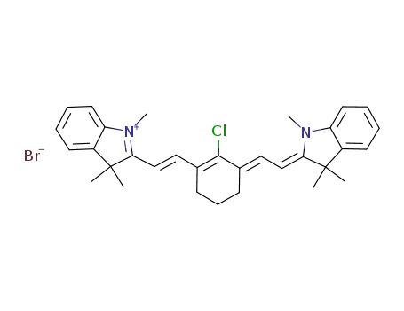 2-[2-[2-chloro-3-[(1,3-dihydro-1,3,3-trimethyl-2H-indol-2-ylidene)ethylidene]-1-cyclohexen-1-yl]ethenyl]-1,3,3-trimethyl-3H-indolium bromide