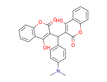 2H-1-Benzopyran-2-one,3,3'-[[4-(dimethylamino)phenyl]methylene]bis[4-hydroxy-