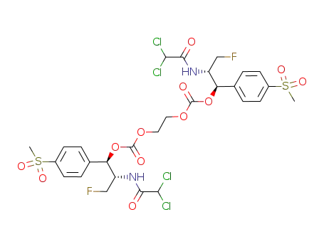 bis((1R,2S)-2-(2,2-dichloroacetamido)-3-fluoro-1-(4-(methylsulfonyl)phenyl)propyl)ethane-1,2-diyl dicarbonate