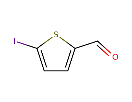 Molecular Structure of 5370-19-4 (5 - Iodothiophene - 2 - carbaldehyde)
