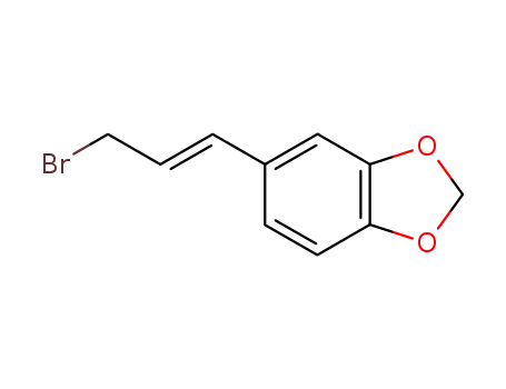 Molecular Structure of 67911-75-5 (1,3-Benzodioxole, 5-(3-bromo-1-propenyl)-, (E)-)