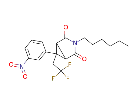 3-Hexyl-6-(3-nitrophenyl)-6-(2,2,2-trifluoroethyl)-3-azabicyclo[3.1.0]hexane-2,4-dione