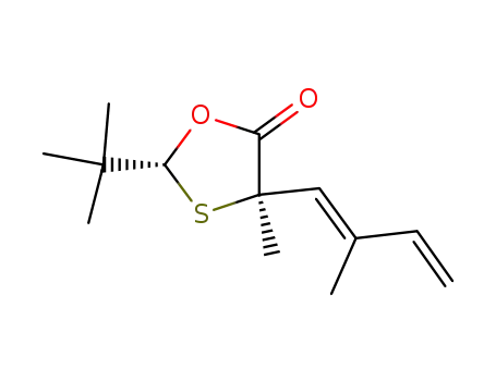(2R,4R)-2-(t-butyl)-4-(2-methyl-buta-1,3-dienyl)-4-methyl-1,3-oxathiolan-5-one