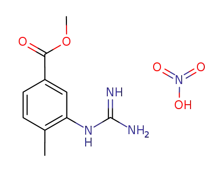 Molecular Structure of 1025716-99-7 (3-[(aMinoiMinoMethyl)aMino]-4-Methylbenzoic acid Methyl ester Mononitrate)