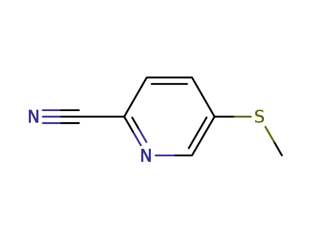 Molecular Structure of 848141-12-8 (2-Pyridinecarbonitrile, 5-(methylthio)-)