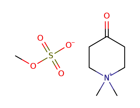 Molecular Structure of 193337-36-9 (Piperidinium, 1,1-dimethyl-4-oxo-, methyl sulfate)