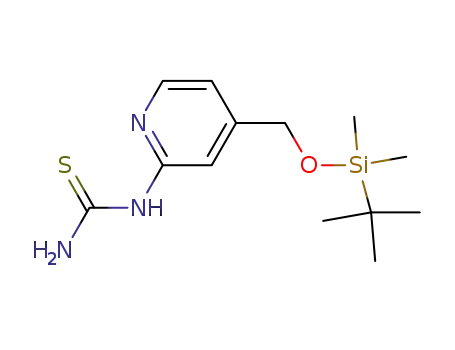 Molecular Structure of 872707-11-4 (Thiourea, [4-[[[(1,1-dimethylethyl)dimethylsilyl]oxy]methyl]-2-pyridinyl]-)