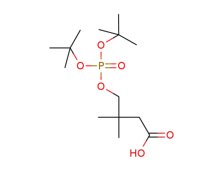 Molecular Structure of 875435-89-5 (Butanoic acid, 4-[[bis(1,1-dimethylethoxy)phosphinyl]oxy]-3,3-dimethyl-)