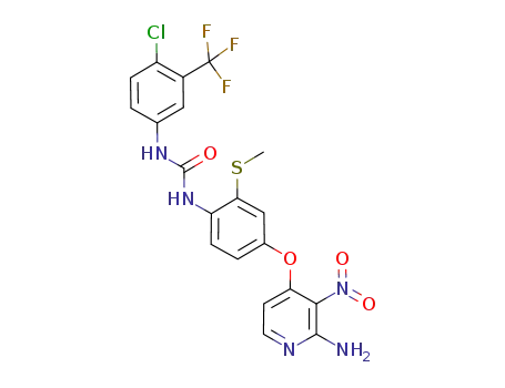 1-[4-(2-amino-3-nitropyridin-4-yloxy)-2-(methylthio)phenyl]-3-[4-chloro-3-(trifluoromethyl)phenyl]urea
