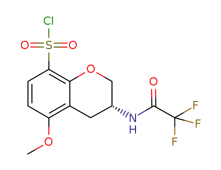 (3R)-5-methoxy-3-[(trifluoroacetyl)amino]chromane-8-sulfonyl chloride