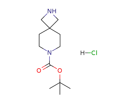 Molecular Structure of 1023301-84-9 (tert-Butyl2,7-diazaspiro[3.5]nonane-7-carboxylatehydrochloride)