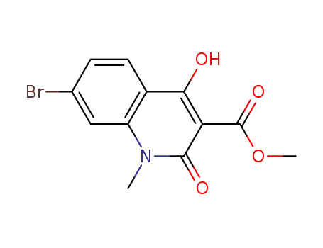 7-bromo-4-hydroxy-1-methyl-2-oxo-1,2-dihydroquinoline-3-carboxylic acid methyl ester