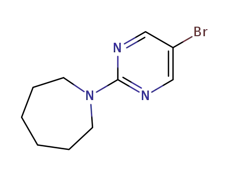 Molecular Structure of 1015241-96-9 (1-(5-Bromopyrimidin-2-yl)azepane)