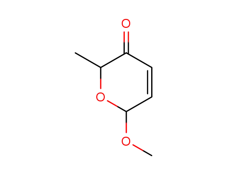 Molecular Structure of 41728-10-3 (2H-Pyran-3(6H)-one, 6-methoxy-2-methyl-)