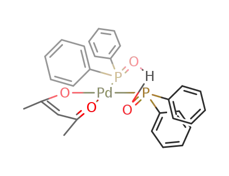 cis-2,4-pentanedionato-(hydrogendiphenylphosphinito-P)(diphenylphosphinito-P)Pd(II)