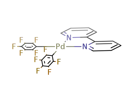 cis-Pd(C6F5)2(2,2'-bipyridine)