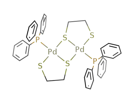 bis(μ-1,2-ethanedithiolato-S,S':S)bis[(triphenylphosphine)palladium(II)]