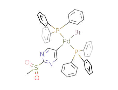 5-{bromobis(triphenylphosphine)palladio}-2-methylsulfonylpyrimidine