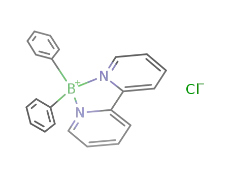 Molecular Structure of 14075-86-6 (Boron(1+),(2,2'-bipyridine)diphenyl-, chloride (8CI))