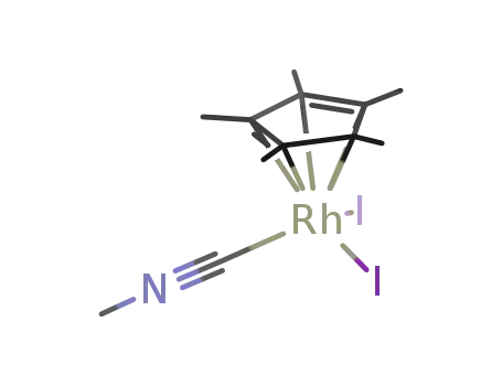 {(C5Me5)rhodium(III)(methyl isocyanide)diiodide}