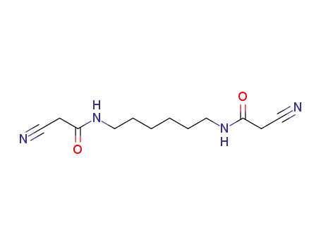 Molecular Structure of 26889-89-4 (Acetamide, N,N'-1,6-hexanediylbis[2-cyano-)