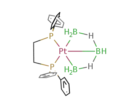 1-{1,2-bis(diphenylphosphino-κP)ethane}-1-platina-arachno-tetraborane(7)