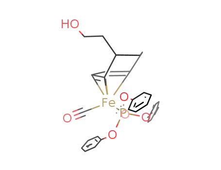 dicarbonyl[1-4-η-5-(2-hydroxyethyl)cyclohepta-1,3-diene](triphenyl phosphite)iron