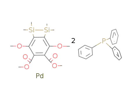 (Ph3P)2Pd(η2-1,2(SiMe2)2C6(COOMe)2(OMe)2)