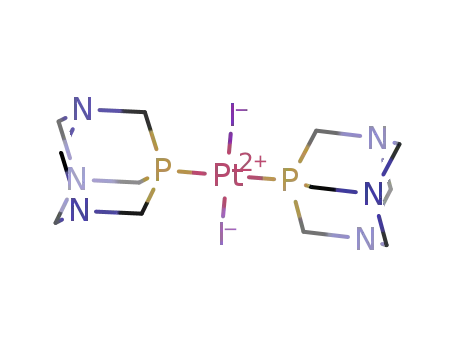 trans-diiodobis(1,3,5-triaza-7-phosphaadamantane)platinum(II)