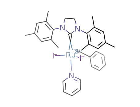 (1,3-dimesityl-4,5-dihydroimidazol-2-ylidene)I2(pyridine)Ru(benzylidene)