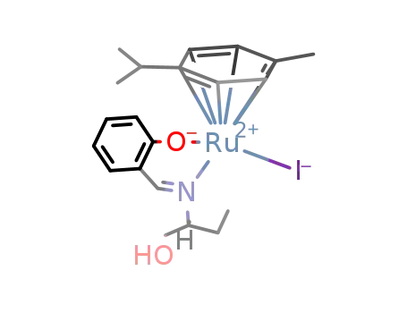 (η(6)-p-cymene)Ru(C11H14NO2)I