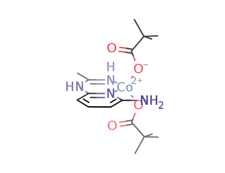 bis-trimethylacetato[N-(6-amino-κN-pyridin-2-yl)ethan-κN-imidamide]cobalt(II)