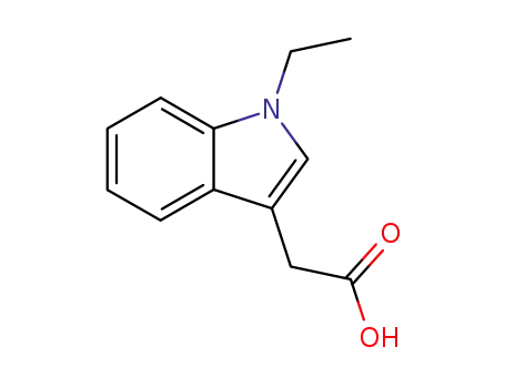 Molecular Structure of 58690-18-9 (1H-Indole-3-acetic acid, 1-ethyl-)