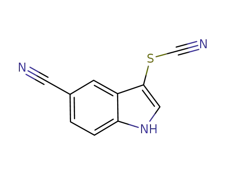 3-thiocyanato-1H-indole-5-carbonitrile
