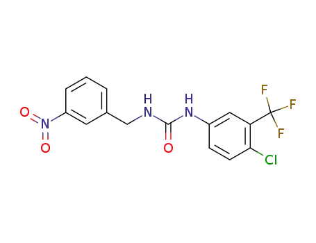 Molecular Structure of 847606-82-0 (Urea, N-[4-chloro-3-(trifluoromethyl)phenyl]-N'-[(3-nitrophenyl)methyl]-)