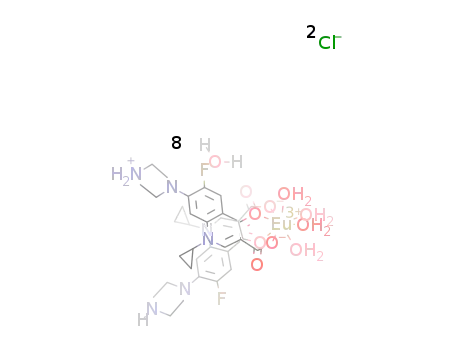 [Eu(ciprofloxacin)(ciprofloxacin(-1H))(H2O)4]Cl2*8H2O