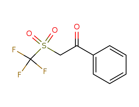 Molecular Structure of 35896-48-1 (Ethanone, 1-phenyl-2-[(trifluoromethyl)sulfonyl]-)