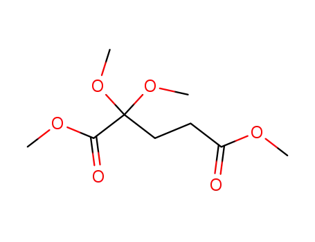 Molecular Structure of 4469-60-7 (Pentanedioic acid, 2,2-dimethoxy-, dimethyl ester)