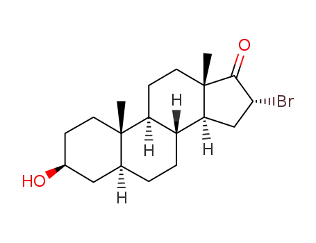 Molecular Structure of 28507-02-0 (16-bromoepiandrosterone)