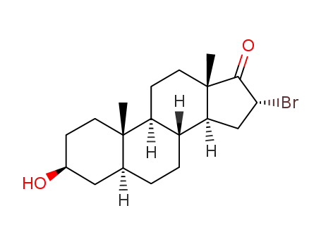 Androstan-17-one,16-bromo-3-hydroxy-, (3b,5a,16a)-