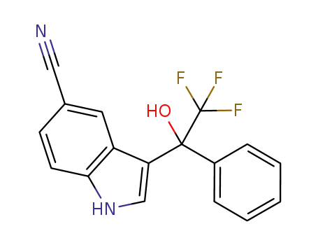 3-(2,2,2-trifluoro-1-hydroxy-1-phenylethyl)-1H-indole-5-carbonitrile