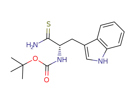tert-butyl (S)-1-amino-3-(1H-indol-3-yl)-1-thioxopropan-2-yl carbamate