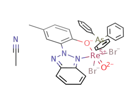 [ReOBr2(2-(2-hydroxy-5-methylphenyl)benzotriazolato)(AsPh3)]*MeCN