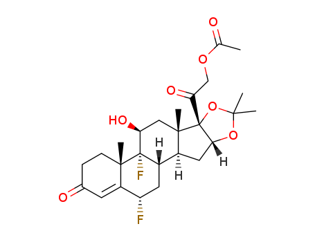 Pregn-4-ene-3,20-dione,21-(acetyloxy)-6,9-difluoro-11-hydroxy-16,17-[(1-methylethylidene)bis(oxy)]-,(6a,11b,16a)- (9CI)