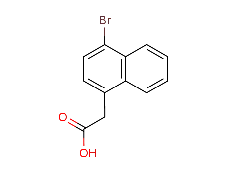 Molecular Structure of 5438-74-4 (4-Bromo-1-naphthaleneacetic acid)