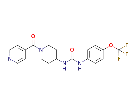 1-(1-isonicotinoylpiperidin-4-yl)-3-(4-(trifluoromethoxy)phenyl)urea