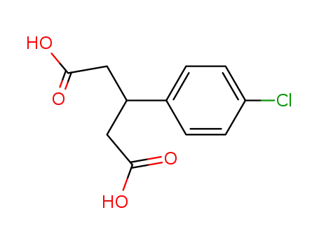 Molecular Structure of 35271-74-0 (3-(4-Chlorophenyl)glutaric acid)
