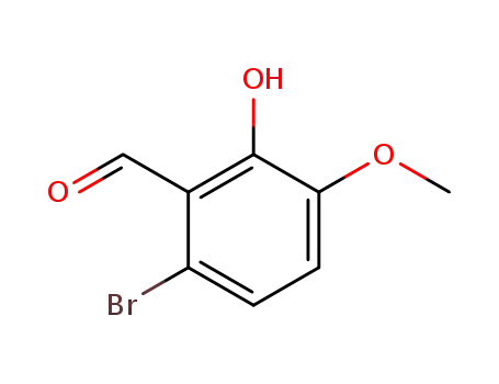 Molecular Structure of 20035-41-0 (6-Bromo-2-hydroxy-3-methoxybenzaldehyde)