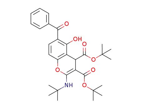 di-tert-butyl 6-benzoyl-2-(tert-butylamino)-5-hydroxy-4H-chromene-3,4-dicarboxylate